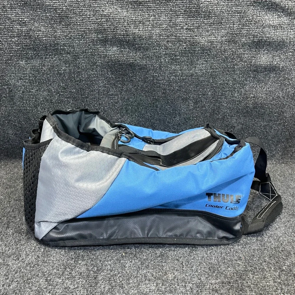 Thule 7034T Cooler Caddy Blue/GRY Insulated Storage Bag Travel Organizer K209983